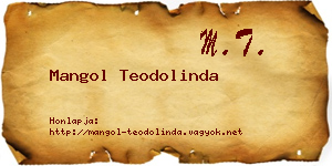 Mangol Teodolinda névjegykártya